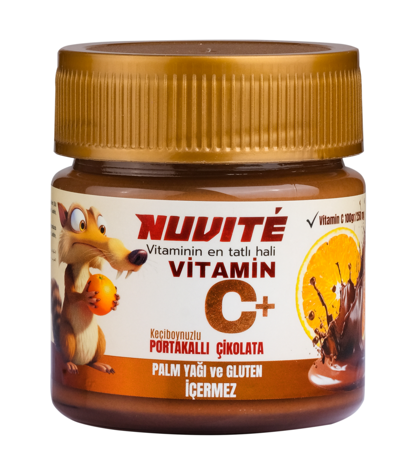 NUVITE C+ Portakallı Keçiboynuzlu Vitaminli Sürülebilir Çikolata 200g